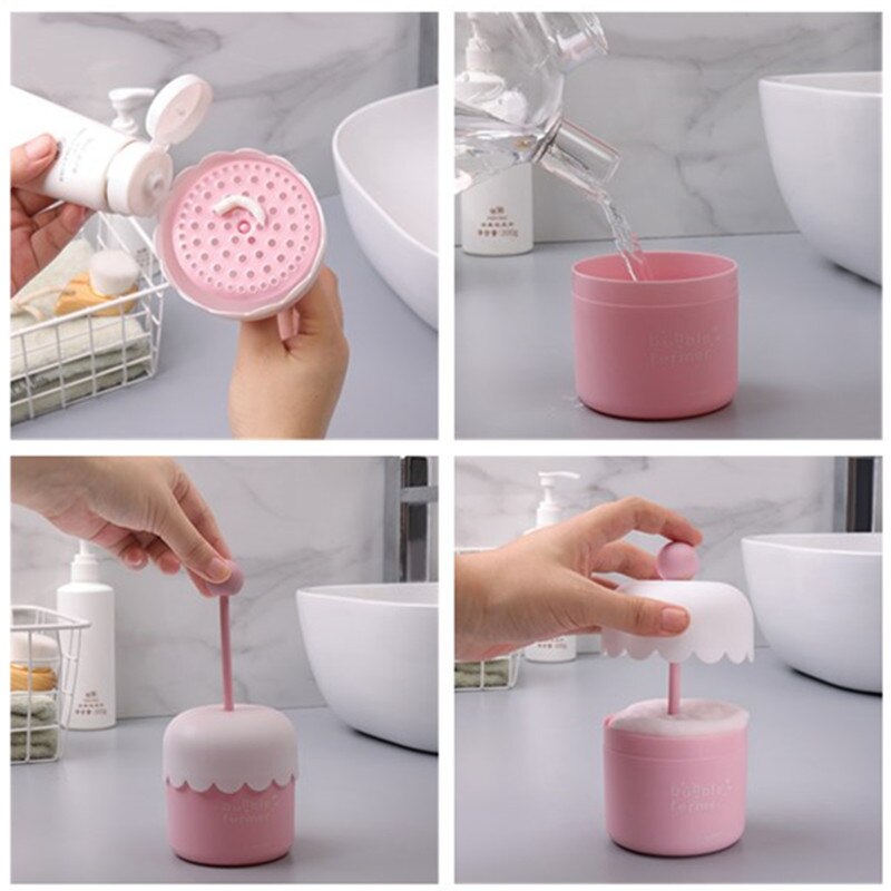 Portable Foam Maker Cup Bubble Foamer Maker Facial Cleanser Foam Cup Body Wash Bubble Maker Bubbler for Face Clean Tools