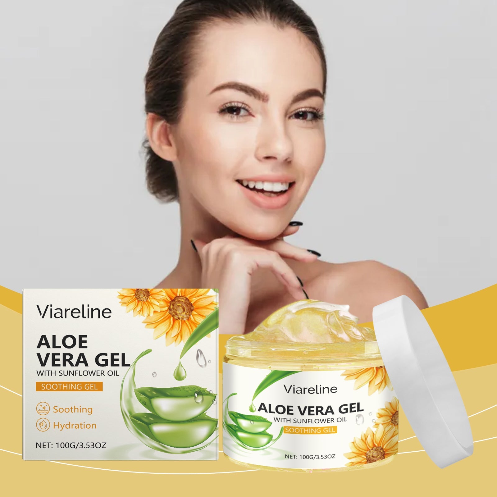 Sunflower Moisturizing Gel Moisturizing Face Essence Repair Gentle And Soothing After Sun Treatment