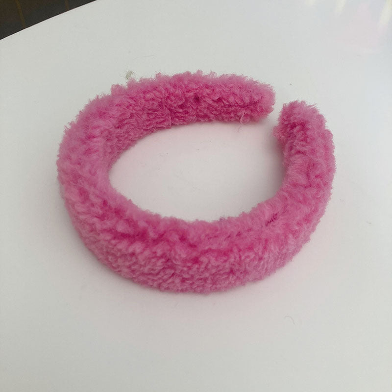 Plush headband hair clip