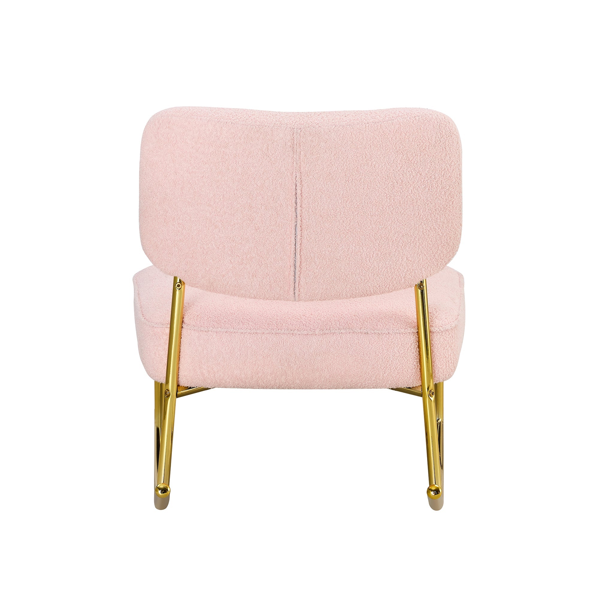 Teddy velvet material cushioned rocking chair unique rocking chair cushioned seat