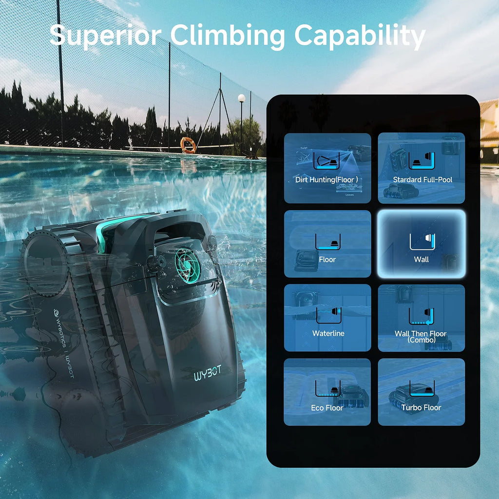 WYBOT M2 Vision Tech High-End Cordless Robotic Pool Cleaner