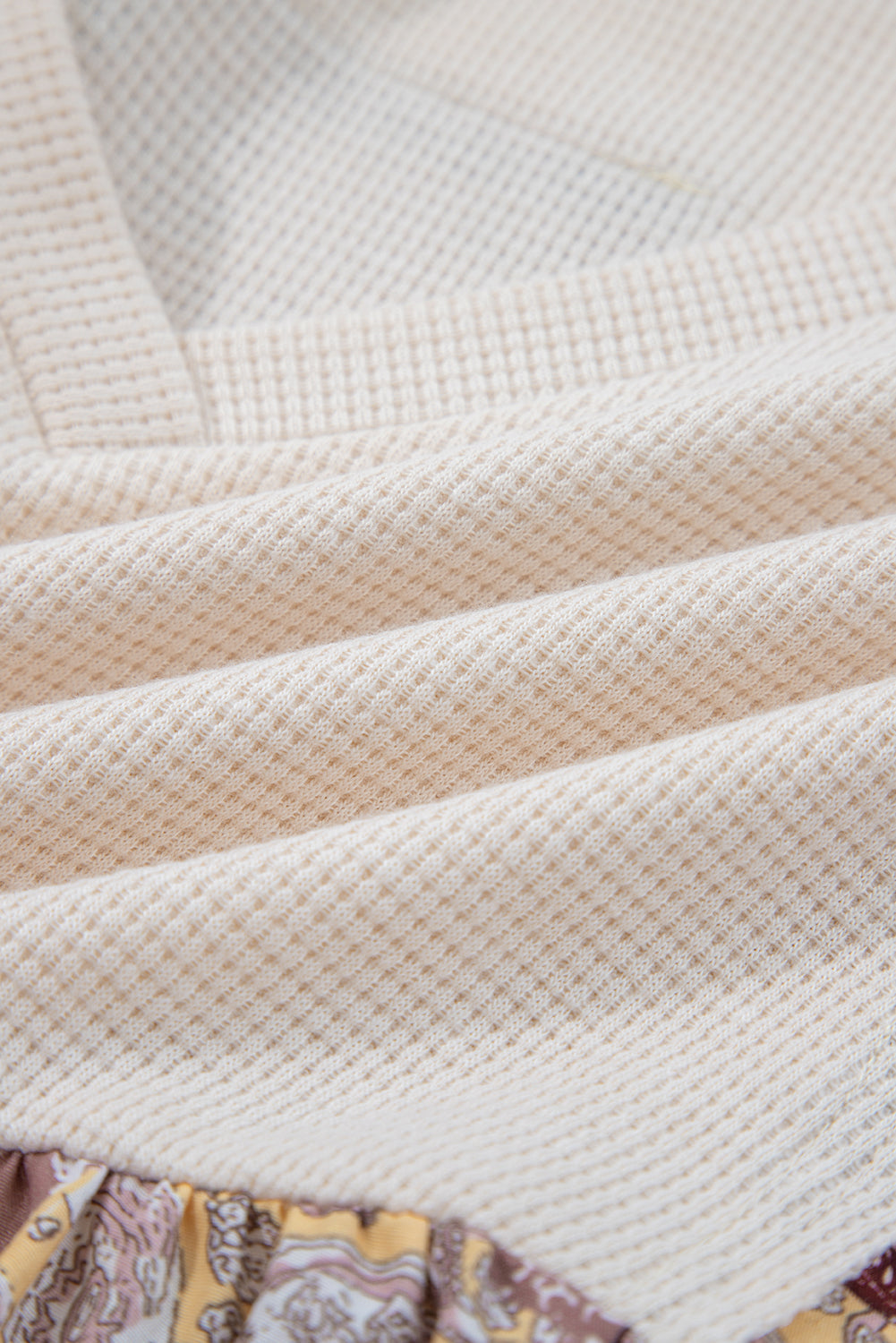 Boho Paisley Patchwork Long Sleeve Top