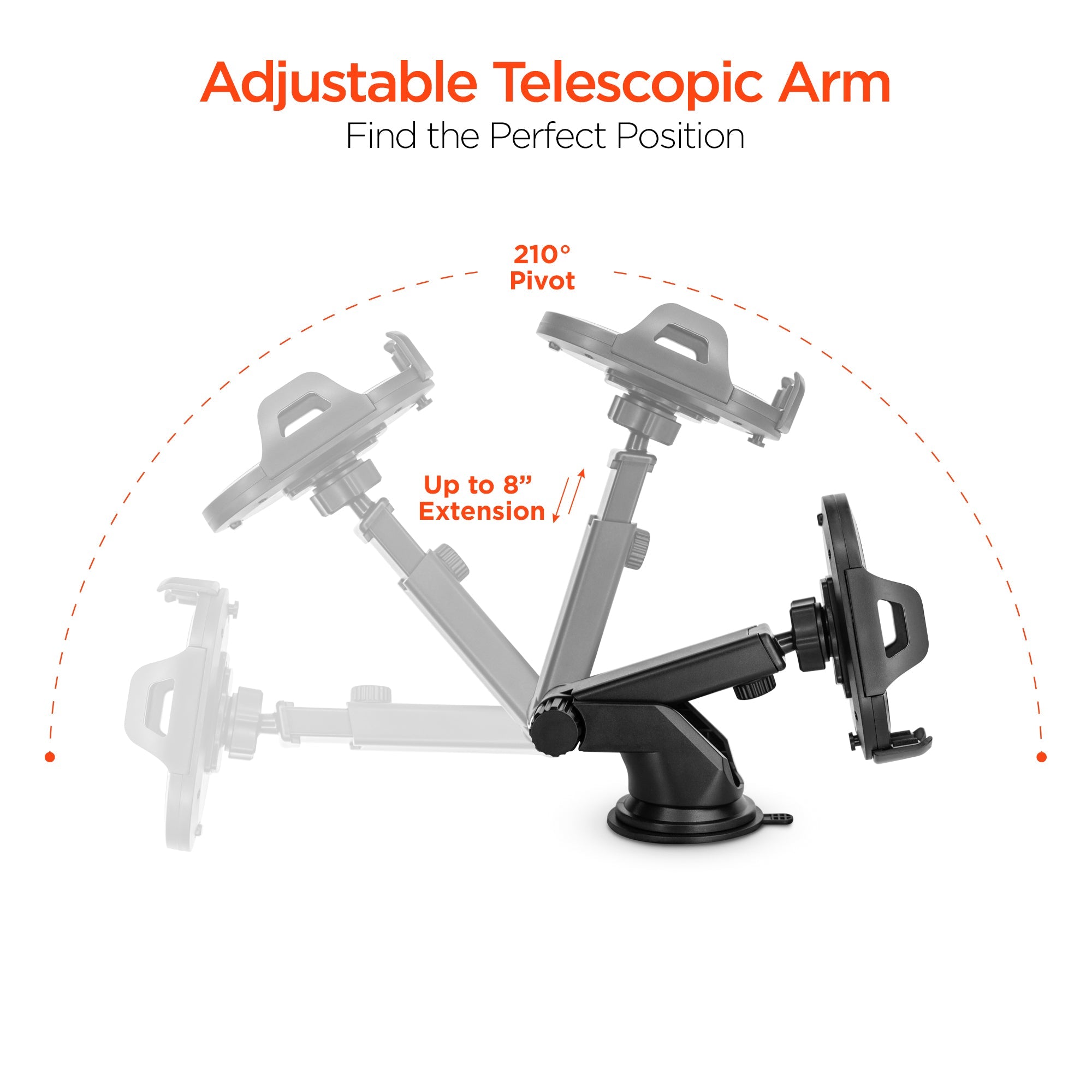 HyperGear 3-in-1 Phone Mount Kit Black (15289-HYP)
