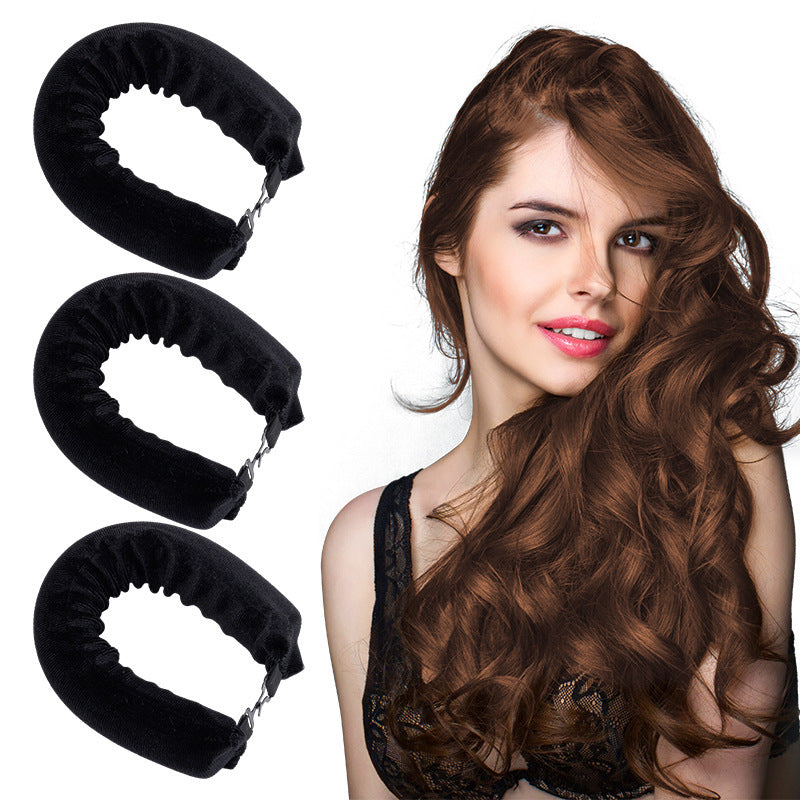 Sleeping lazy heatless hair curler simple big wave bold curling iron