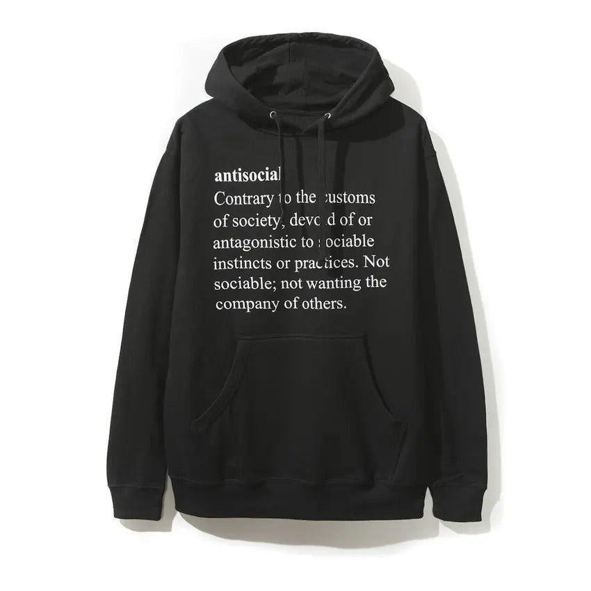 Anti Social Social Club Meanings Black Hoodie