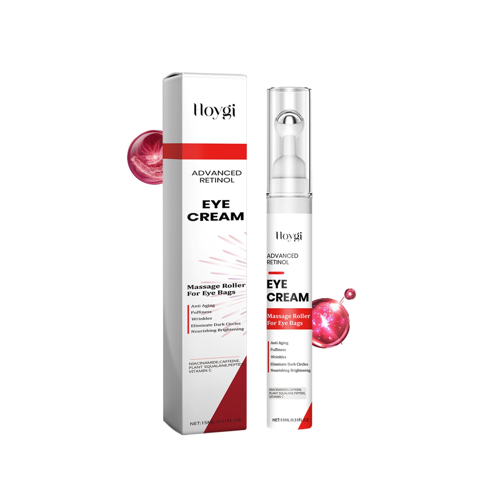 Retinol Eye Cream, Skin Lifting And Moisturizing Eye Care Massage Ball Essence Cream