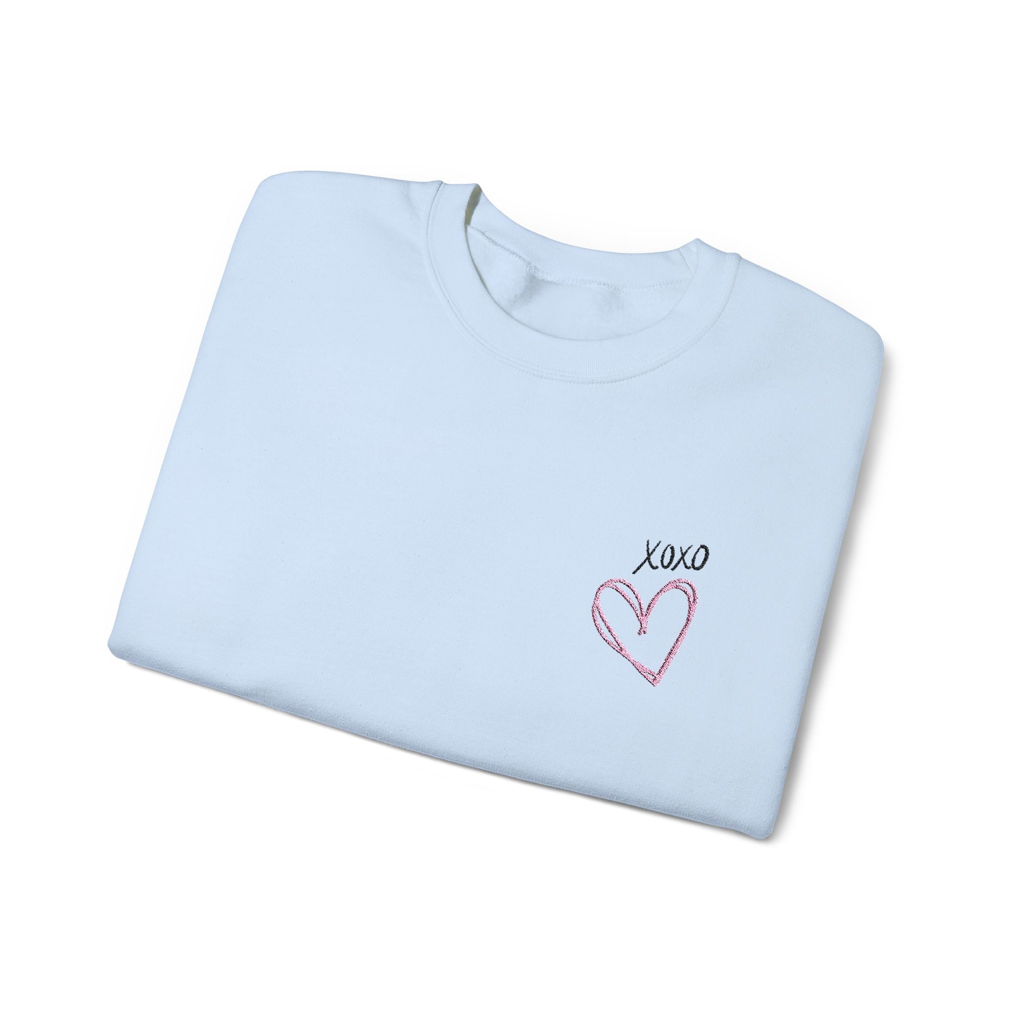 Heart Adult Sweatshirt Women's Top - Cozy and Stylish Embroidered Sweatshirt for Every Adult