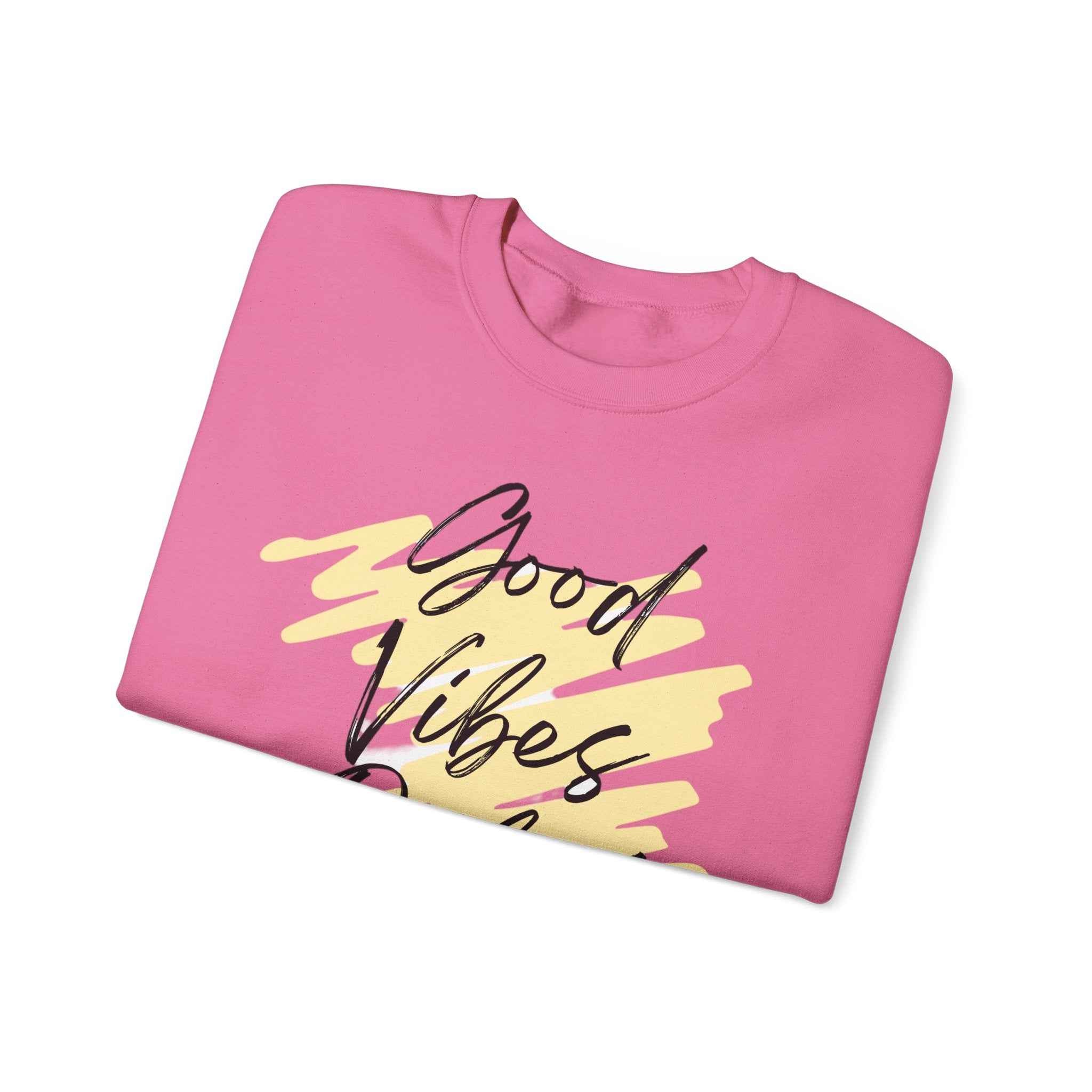 Vibes Phrase Good Vibes Crewneck Women's Top
