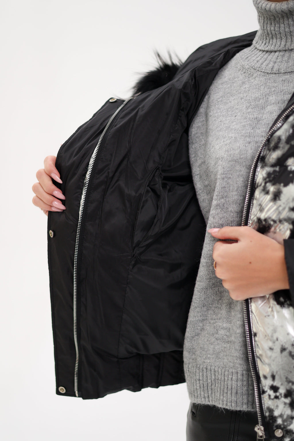 Glacier Fox Collar Down Fill Puffer