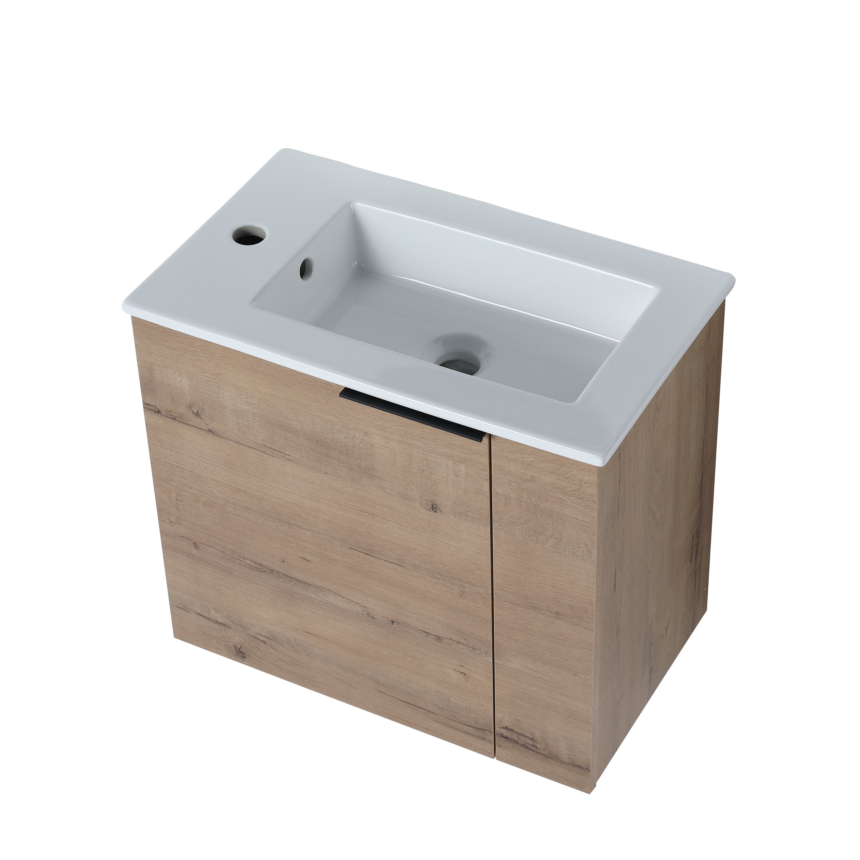 Bathroom Vanity with Sink 22 Inch for Small Bathroom,Floating Bathroom Vanity with Soft Close Door,Small Bathroom Vanity with Sink, 22x13 (KD-Packing)