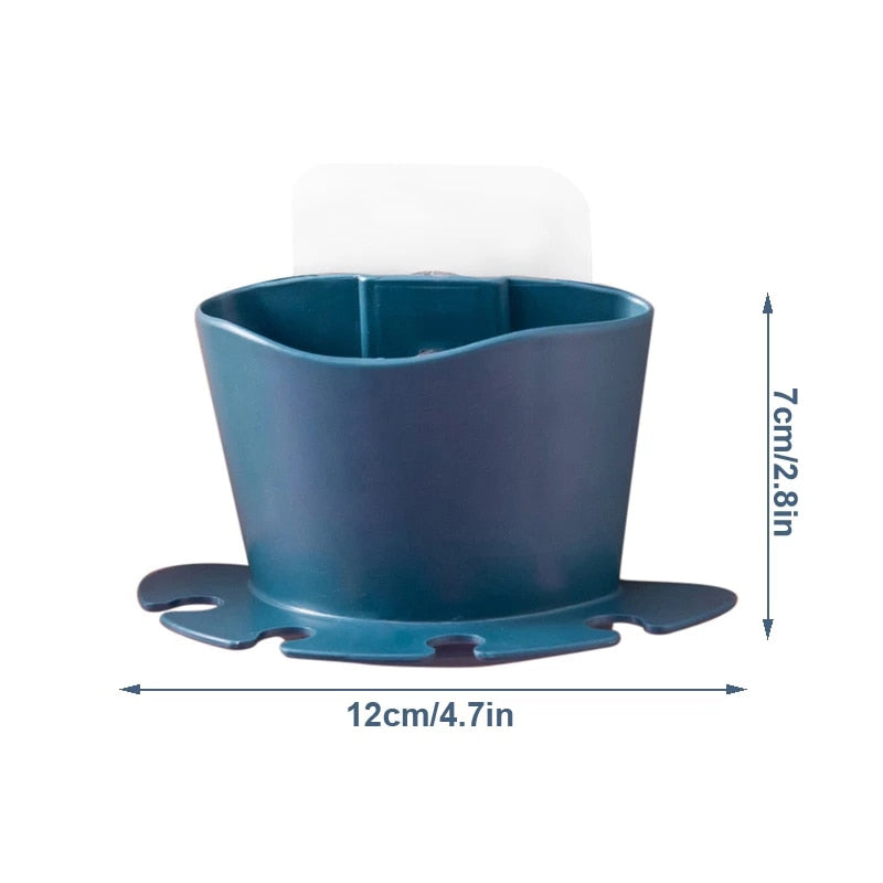 Toothbrush Holder Non-perforated Paste Tooth Holder Razor Bathroom Wall-mounted Brushing And Washing Face Multifunctional Rack