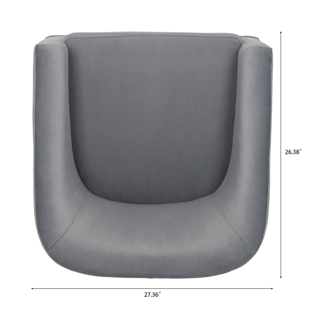27.36" Wide Swivel Chair Gray
