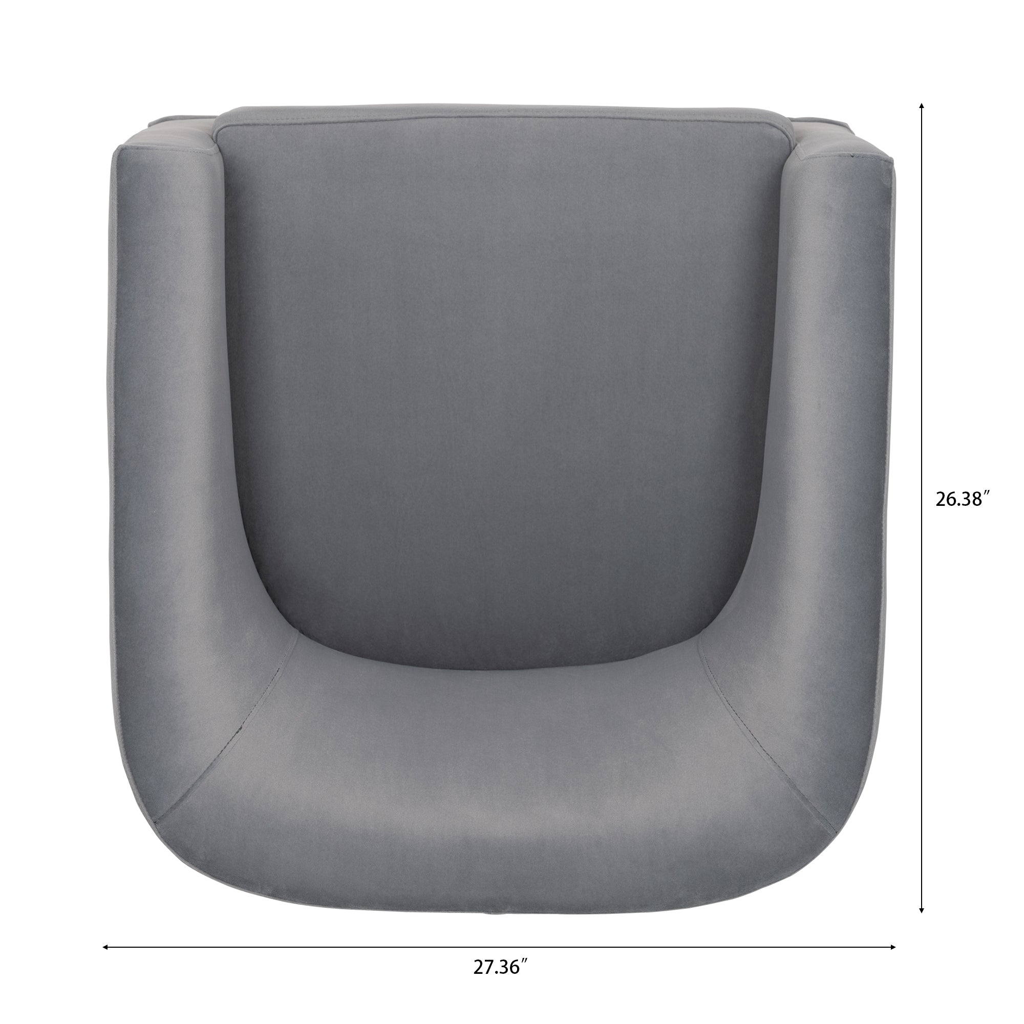 27.36" Wide Swivel Chair Gray