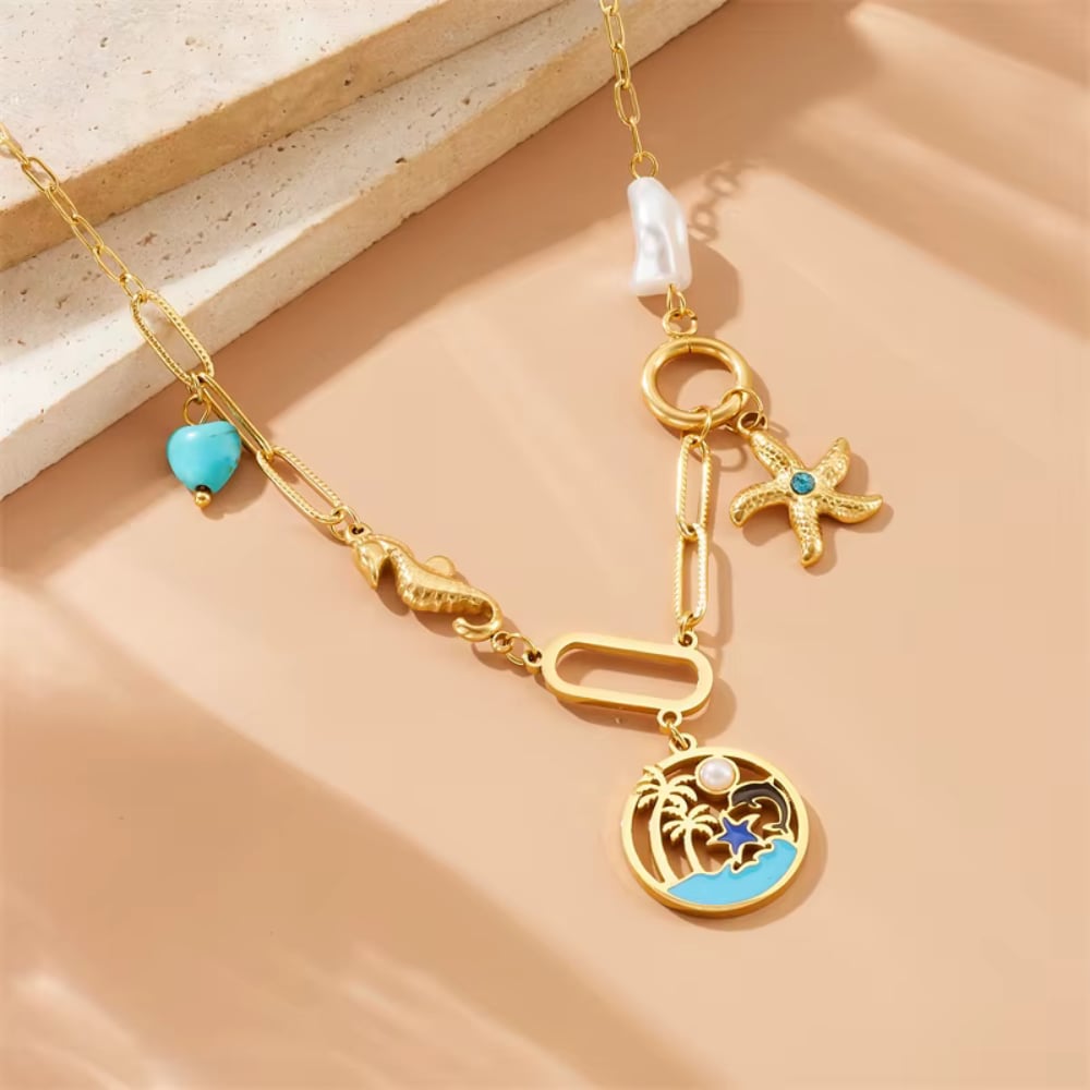Seaside Charm Turquoise Necklace
