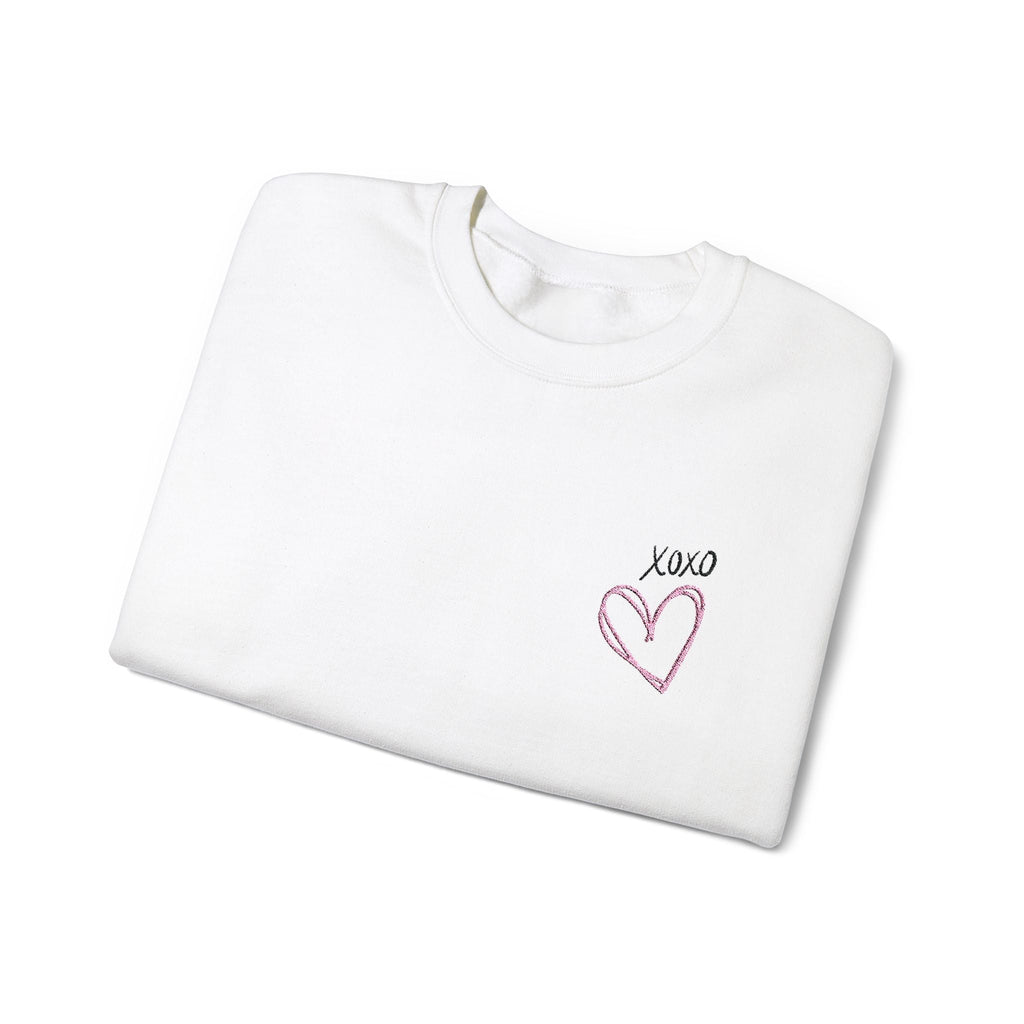 Heart Adult Sweatshirt Women's Top - Cozy and Stylish Embroidered Sweatshirt for Every Adult
