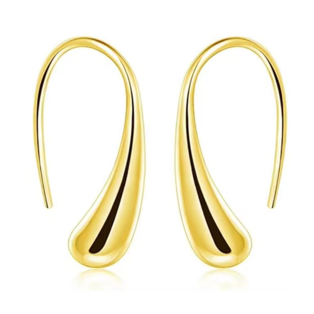 Isabella Eternal Drops Dainty Teardrop Dome Earrings