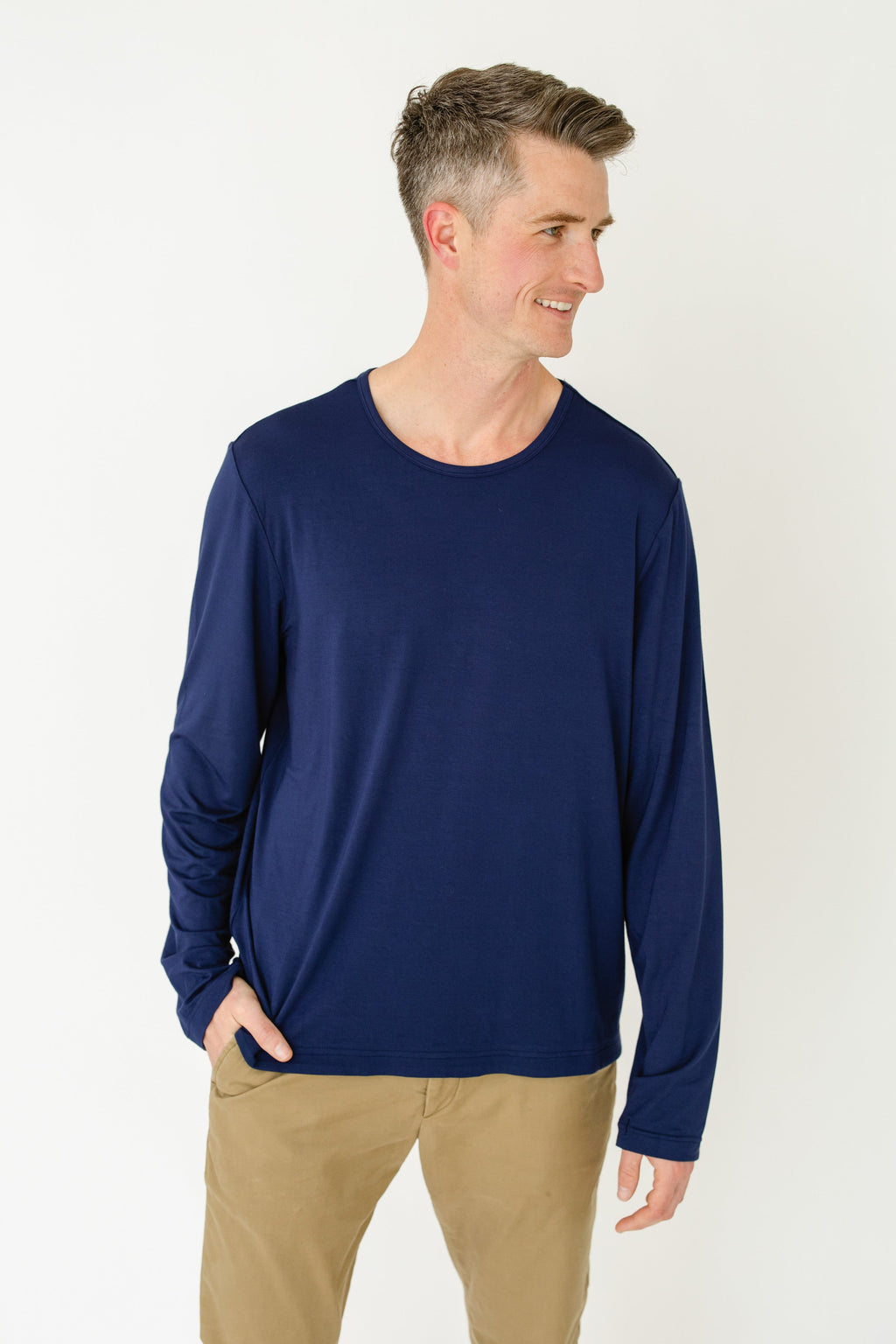 Navy Bamboo Long Sleeve Sun Shirt