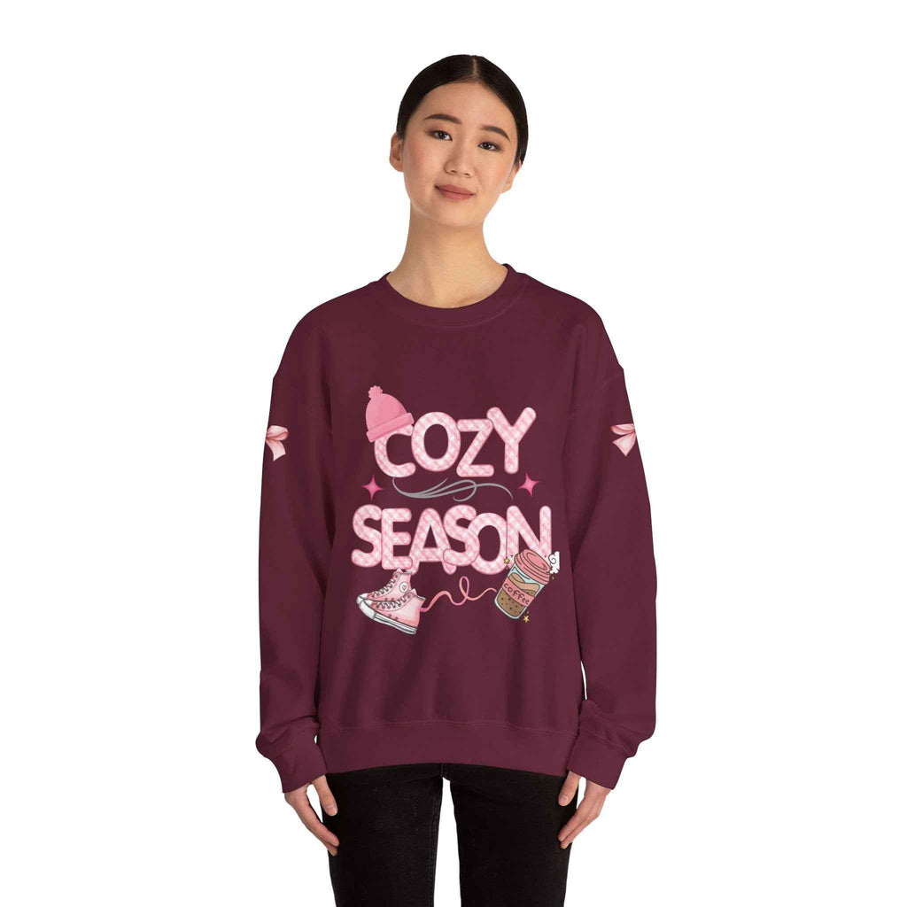 Pink Cozy Adult Sweatshirt - Comfortable Crewneck Women's Top