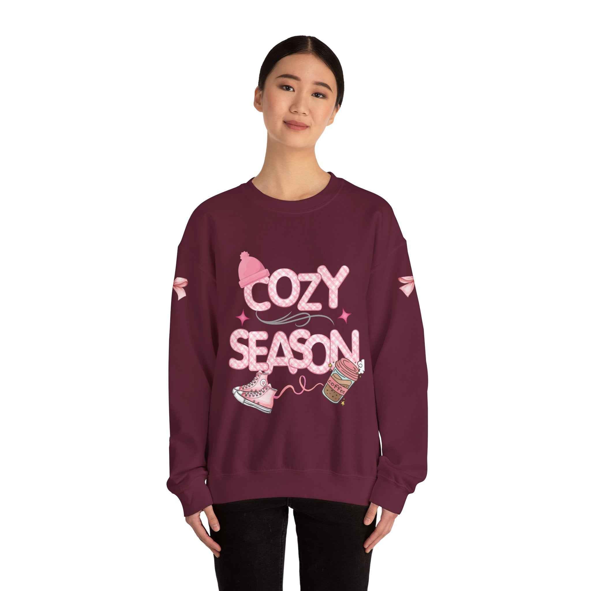 Pink Cozy Adult Sweatshirt - Comfortable Crewneck Women's Top