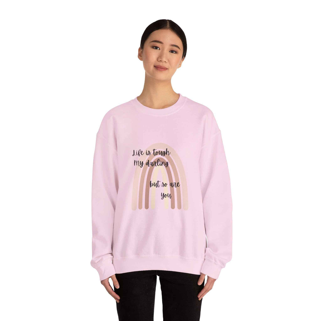 Life is tough: Crewneck Adult Sweatshirt Women's Top