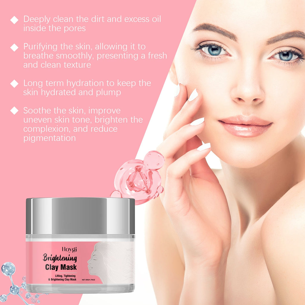 Cleansing Mud Mask Brightens Skin, Hydrates And Cleanses Facial Skin, Moisturizes, Soothes And Refreshes