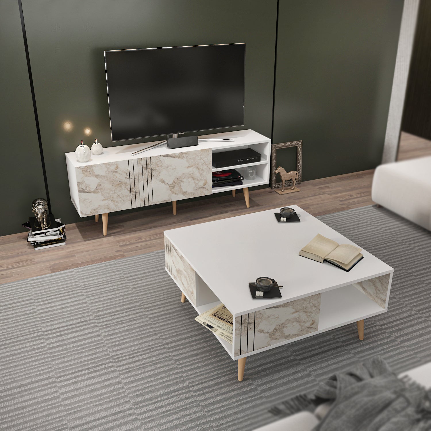 Ronas Modern Living Room Set