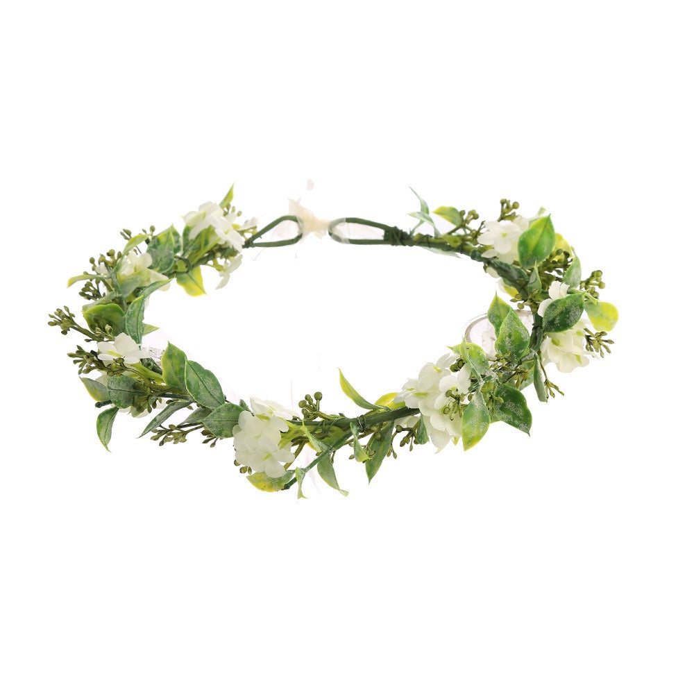 Beach vacation photo wreath headdress bride bridesmaid headdress headdress flower
