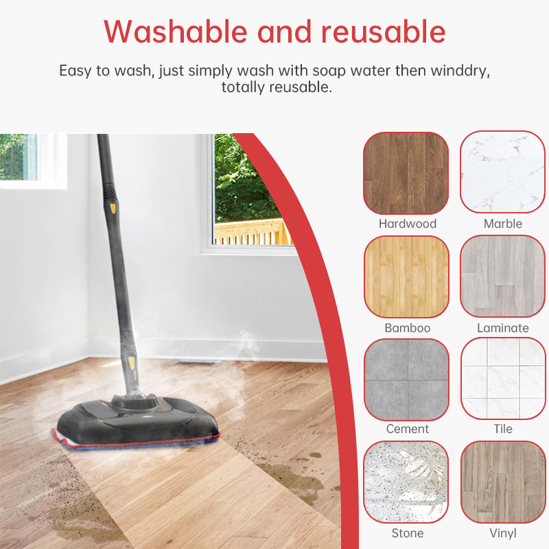 GreeSuit Microfiber Steam Mop Pads, compatible with McCulloch MC1375/MC1385, replace A1375 - 100/101.