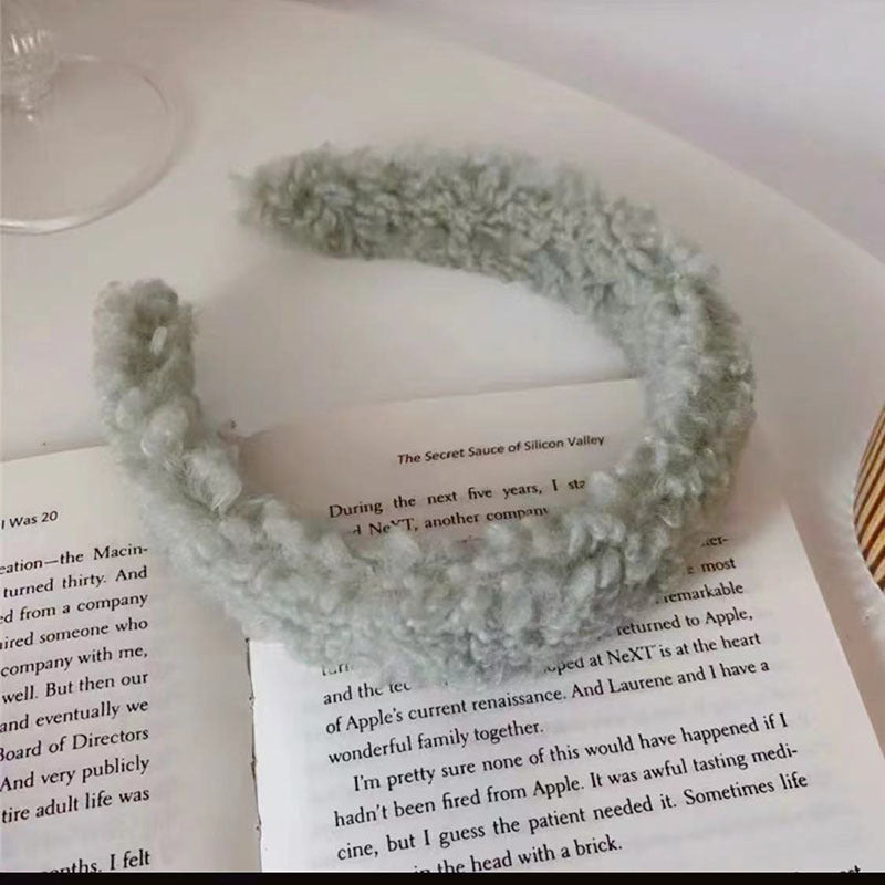 Plush headband hair clip