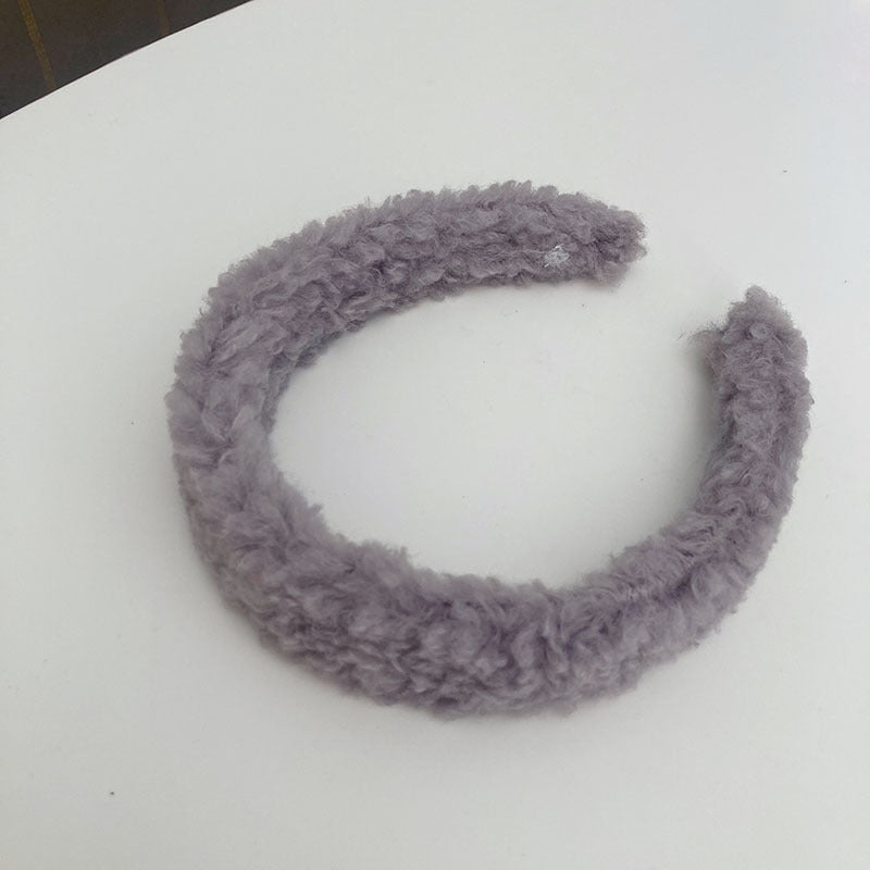 Plush headband hair clip