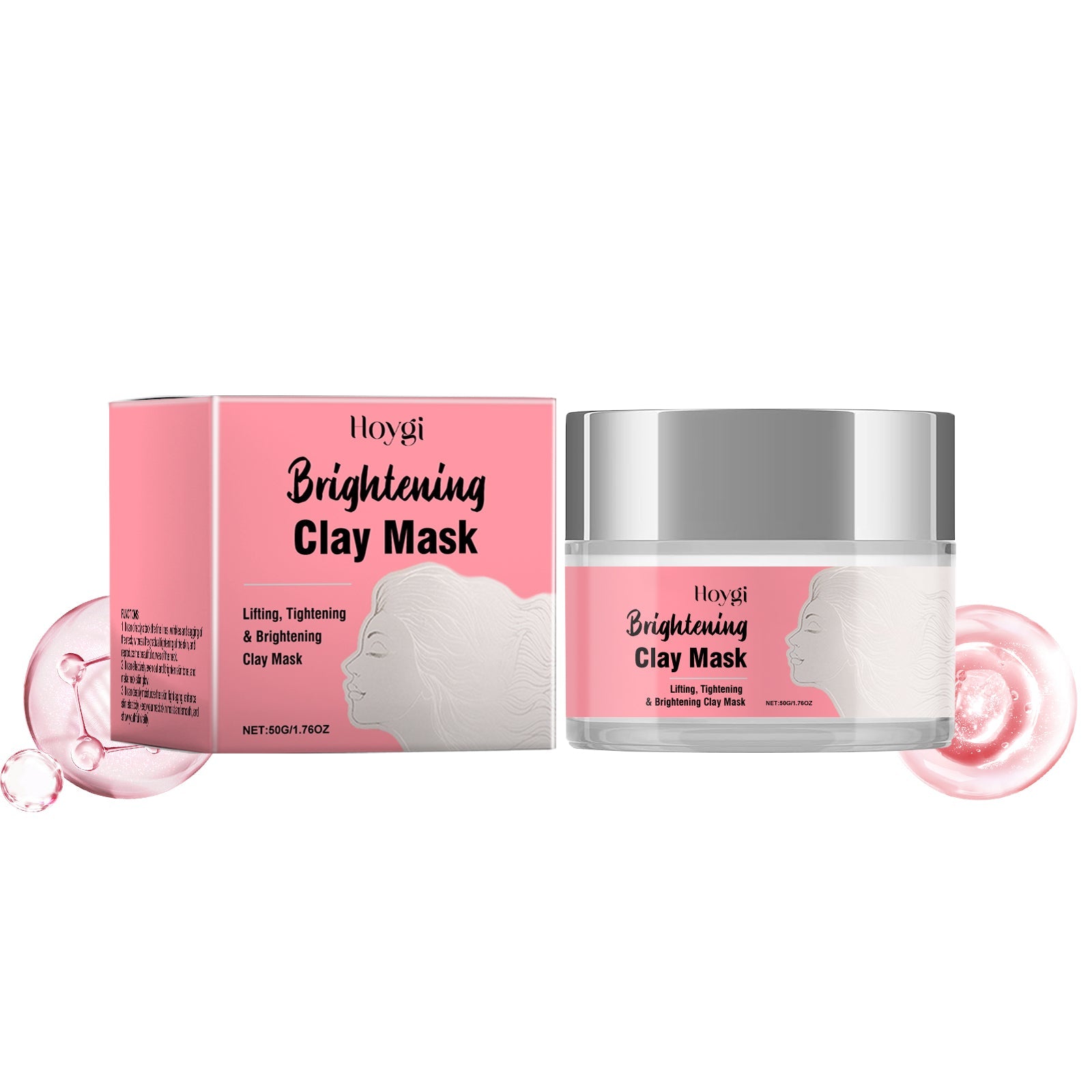 Cleansing Mud Mask Brightens Skin, Hydrates And Cleanses Facial Skin, Moisturizes, Soothes And Refreshes
