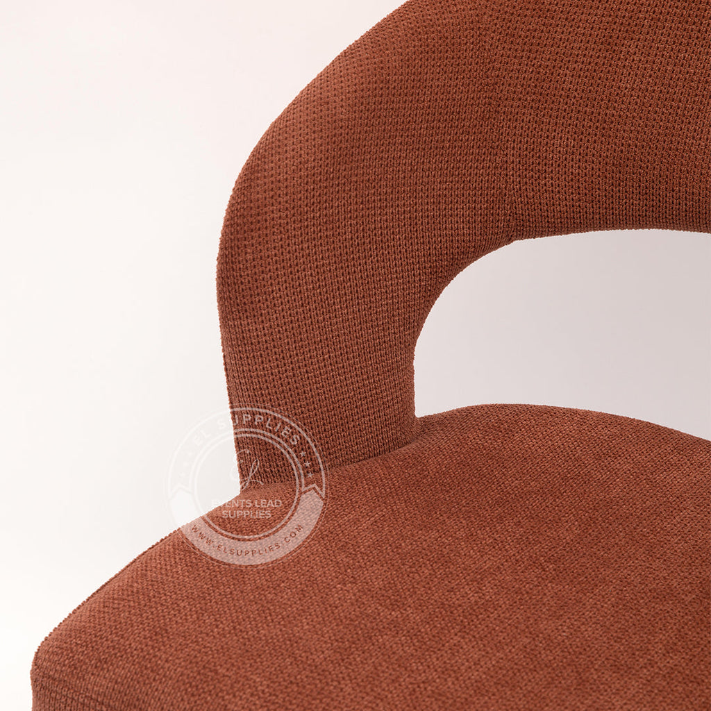 HADEEL Bright Mahogany Accent Chair