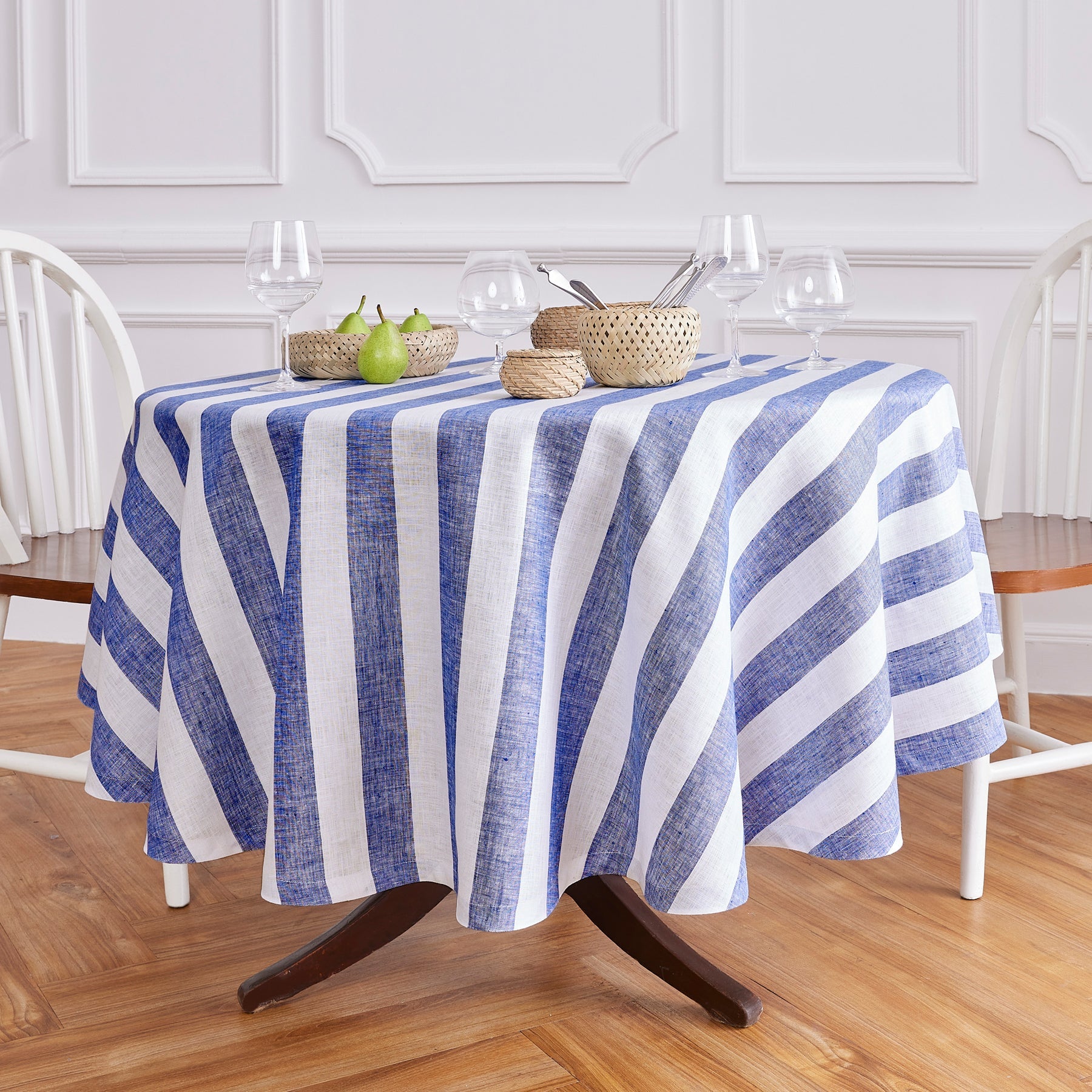 Cabana Stripe Round Tablecloth