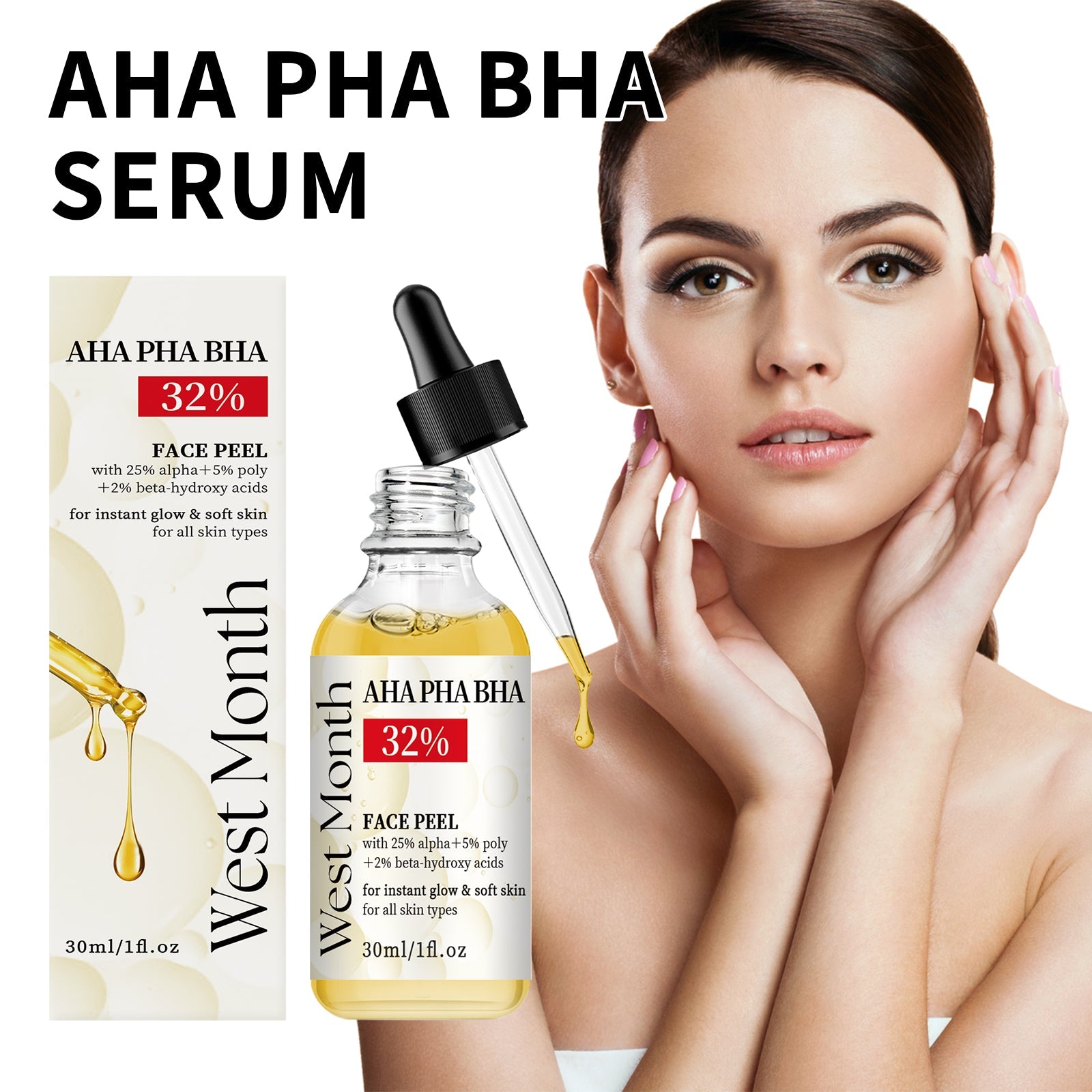 Fruit Acid Essence, Smoothing And Firming Delicate Pore Narrowing Aha Facial Serum