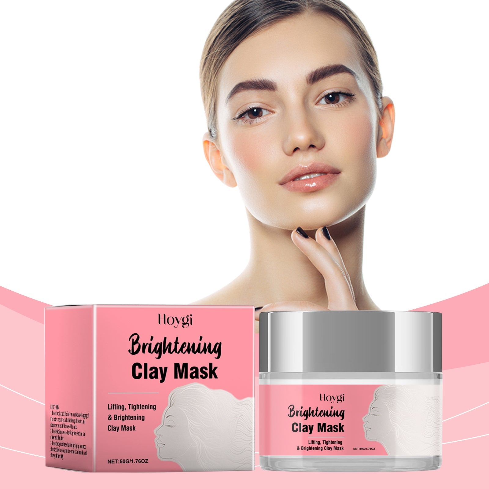 Cleansing Mud Mask Brightens Skin, Hydrates And Cleanses Facial Skin, Moisturizes, Soothes And Refreshes