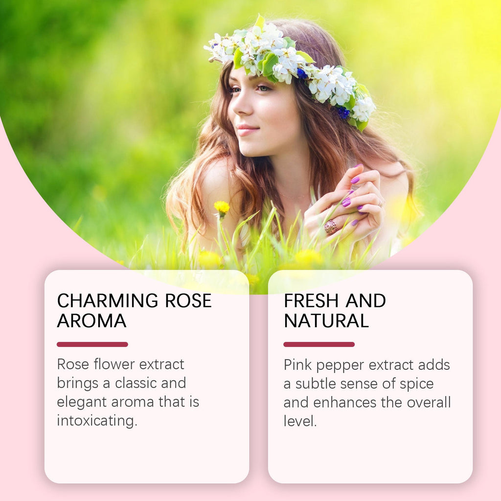 Rose Fragrance Fresh Powder Perfume, Natural Fragrance Niche Charming Charm Perfume Pheromone Fragrance Eau De Toilette
