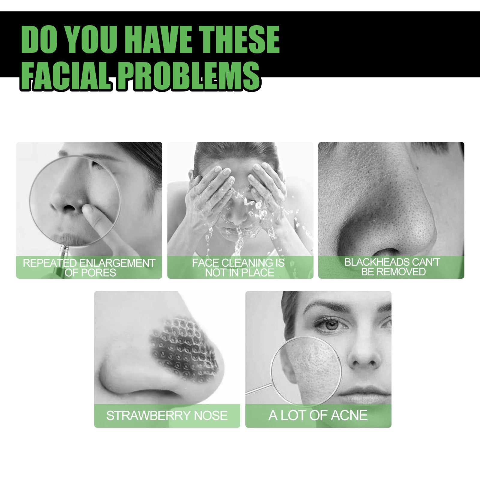 Bamboo Charcoal Blackhead Removal Mask, Deep Cleanse Pores And Acne T-Zone Oil Control With A Peel Mask