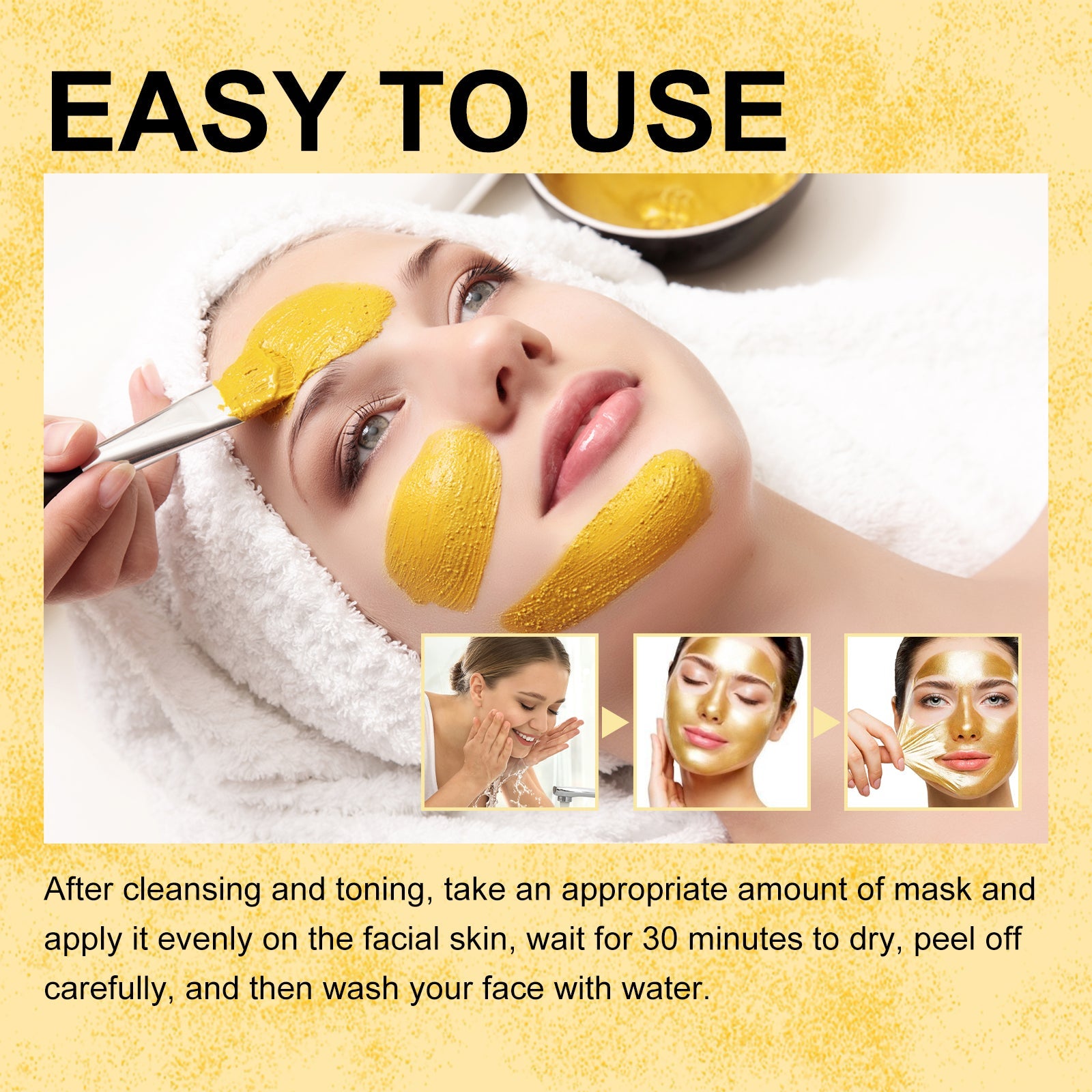 Retinol Snake Venom Gold Mask, Clear Skin, Tighten Pores, Brightening, Rejuvenating And Hydrating Mask