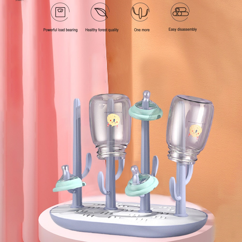 Baby Bottles Dryer Milk Bottle Drain Rack Bottle Rack Drying  Washing Drying Feeding Bottles Dryer for Space Saving