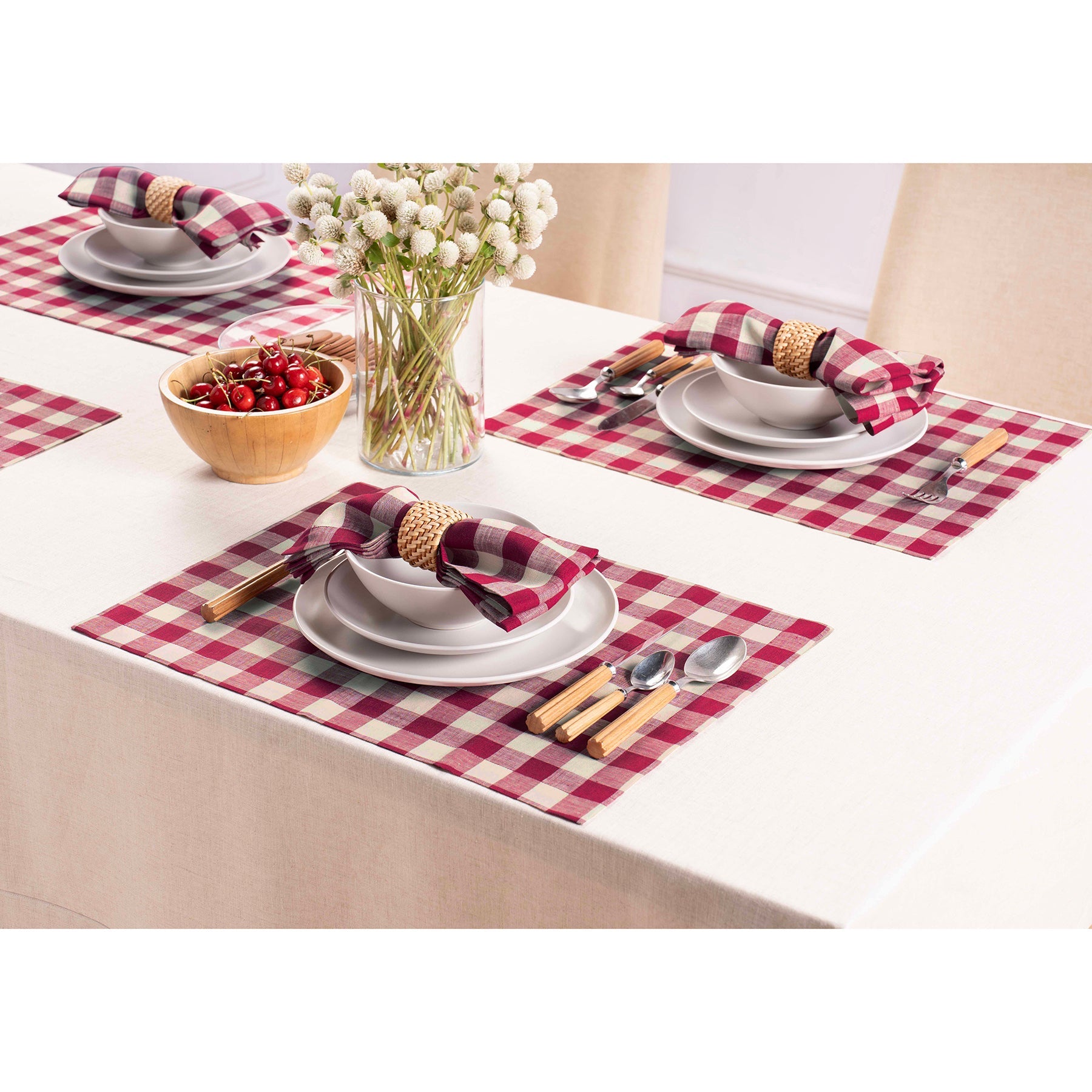 Morgan Check Napkins, Set of 4