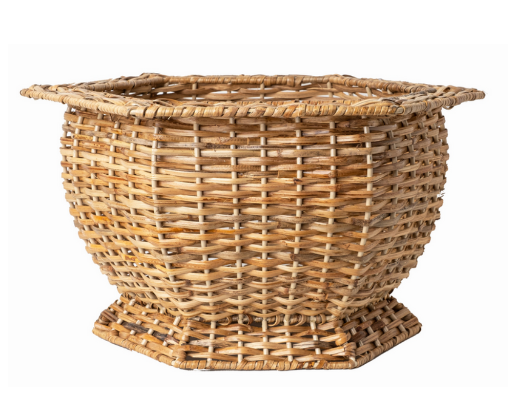 HEXAGON WICKER PLANTER (3 Sizes)