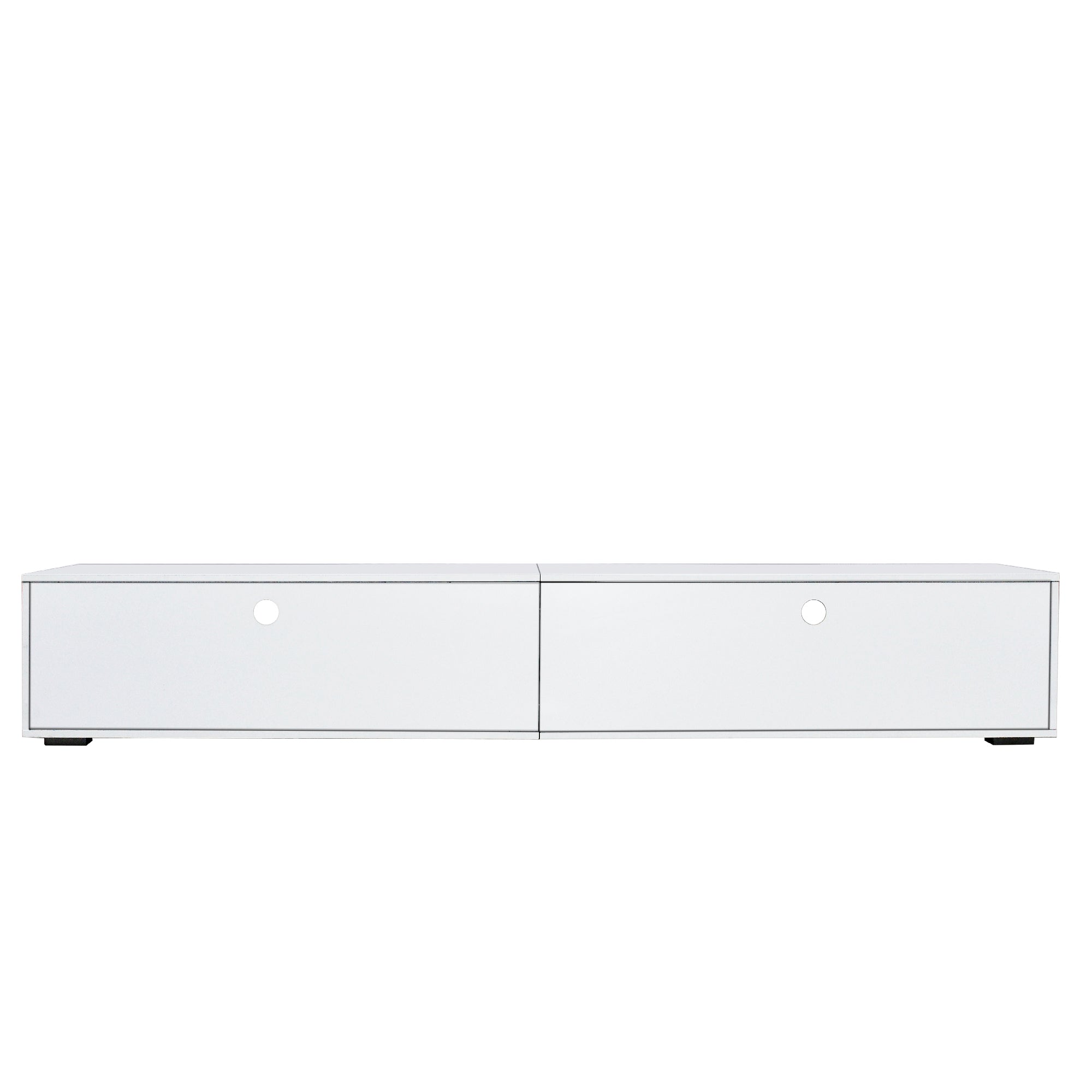 White TV Stand for Living Room Modern Entertainment Center Stand for TV Up to 90 Inch