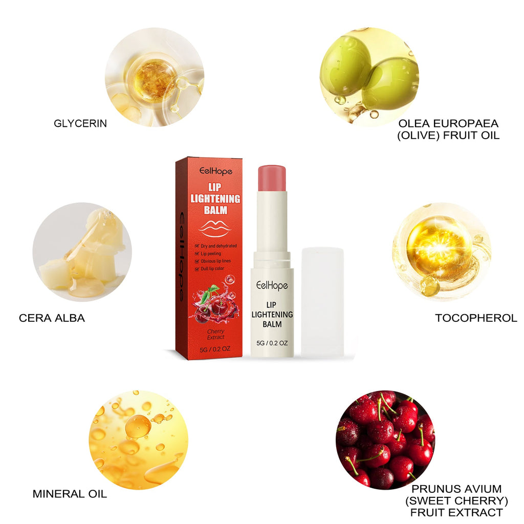 EelHope Lip Lightening Balm, It Moisturizes Fade Lip Lines To Prevent Weather-Shack Dead Skin Moisturizing Lip Care