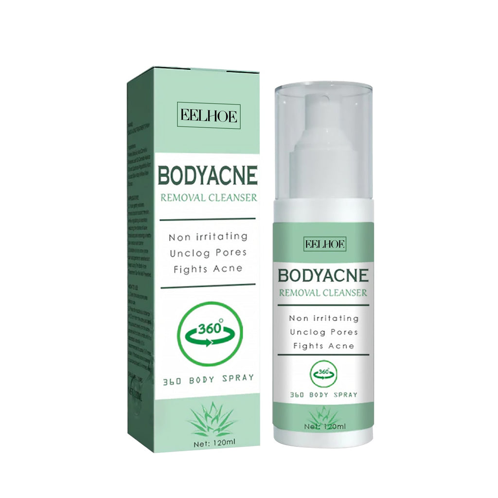 Body Acne Removal Cleanser Spray, Deep Clean Back Arm Fade Acne Beauty Moisturizing Spray