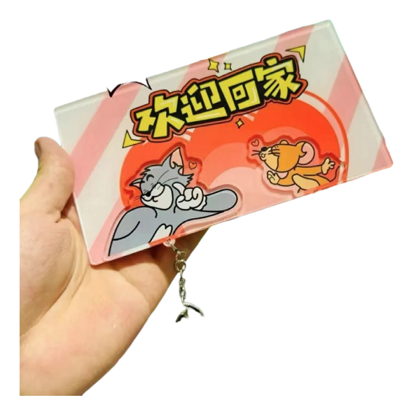 Crayon Shin chan couple keychain refrigerator sticker Simpson family flying house travel notes mobile castle couple pendant