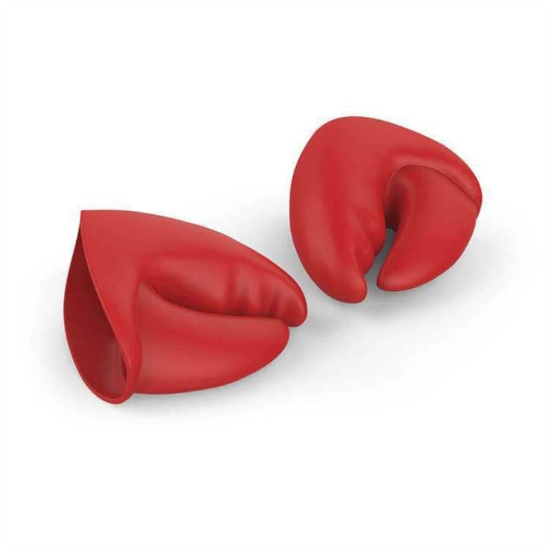Red lobster pliers insulated gloves kitchen insulation temperature resistance thick silicone to prevent burns hand clip