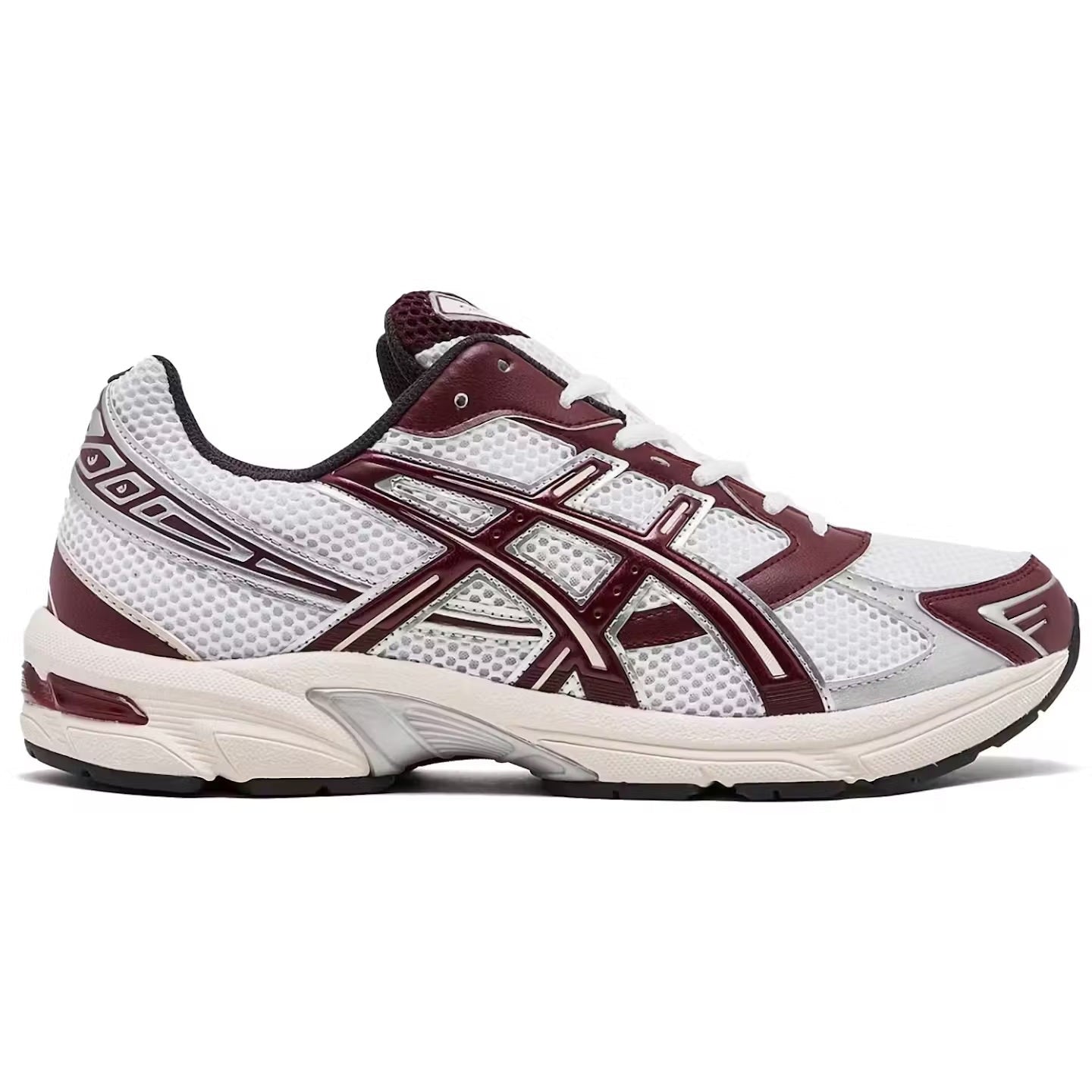 ASICS Gel-1130 White Maroon Banner