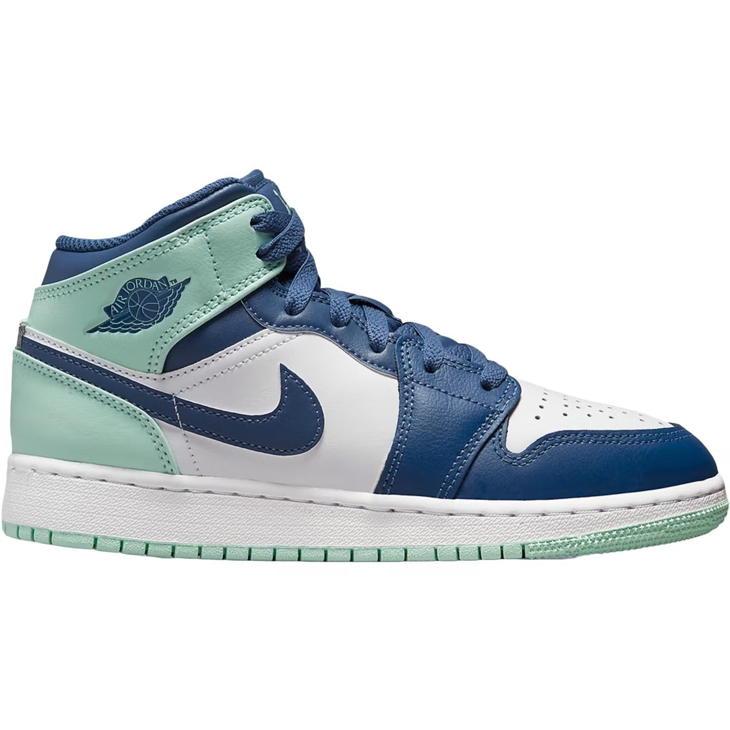 Jordan 1 Mid Mystic Blue Mint (GS)