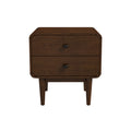 Alexa Mid Century Modern Style Night Stand 2-Drawer