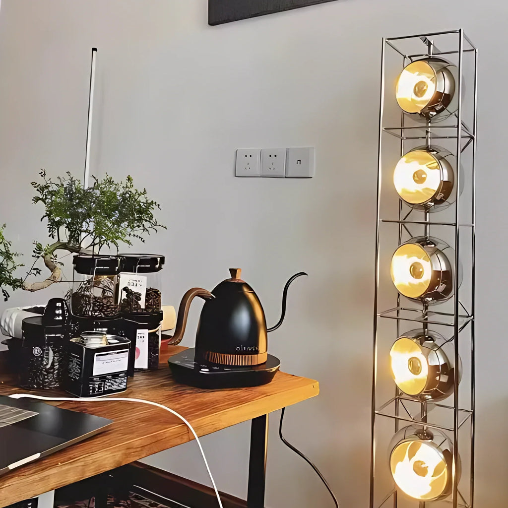 Chrome Spheres Bauhaus Lamp